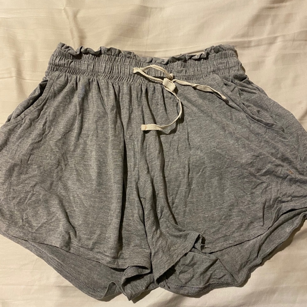 Drawstring High Waisted Lounge Shorts